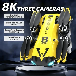 Quadcopter with Triple Cameras, Optical Flow Positioning