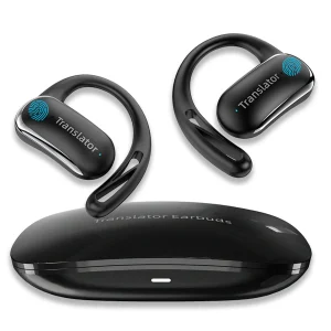 F56 Translator Earbuds -Real Time 144 Languages, Open Ear Translation Earphones No WIFI