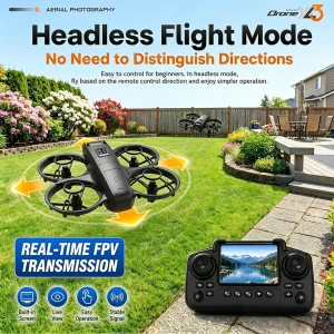 YL3PK Mini Full Protective Drone With 2.4 Inch Screen