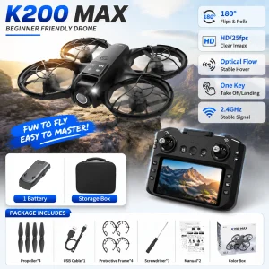 Mini RC Drone with Adjustable Camera & LED Lights