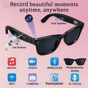 4K Camera Glasses with AI Smart Features