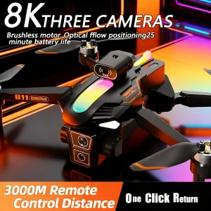 Foldable FPV Drone with Dual 4K Cameras