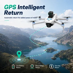 ZNLYRION S159 Brushless GPS Drone with 8K Camera  5G FPV Optical Flow Hover and 20Mins Flight Time